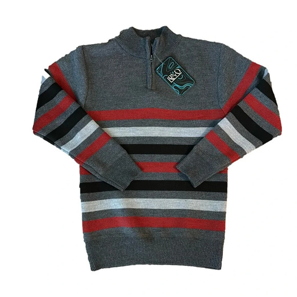 NWT Boys 1/4 Zip Sweater Pullover Size 5 - Picture 1 of 7